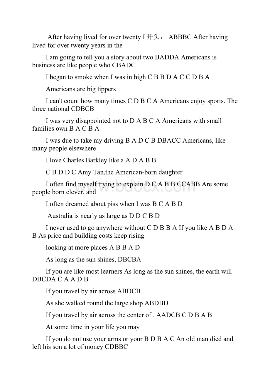 电大网考英语阅读理解完型填空题库答案.docx_第3页