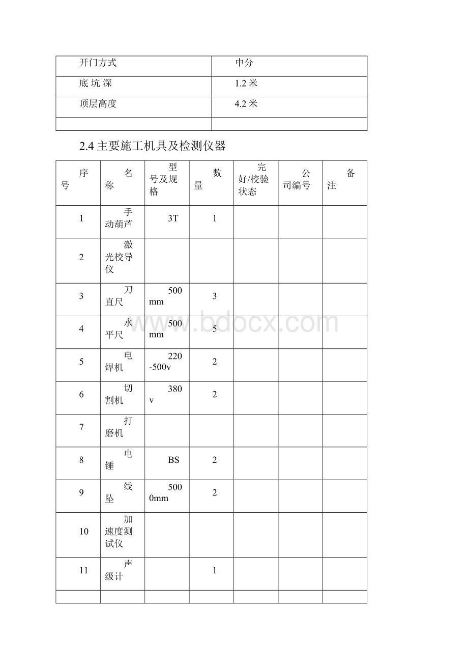 泵站电梯安装施工方案.docx_第3页