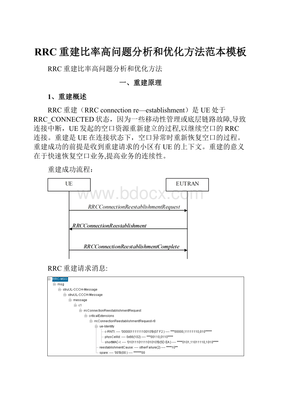 RRC重建比率高问题分析和优化方法范本模板.docx