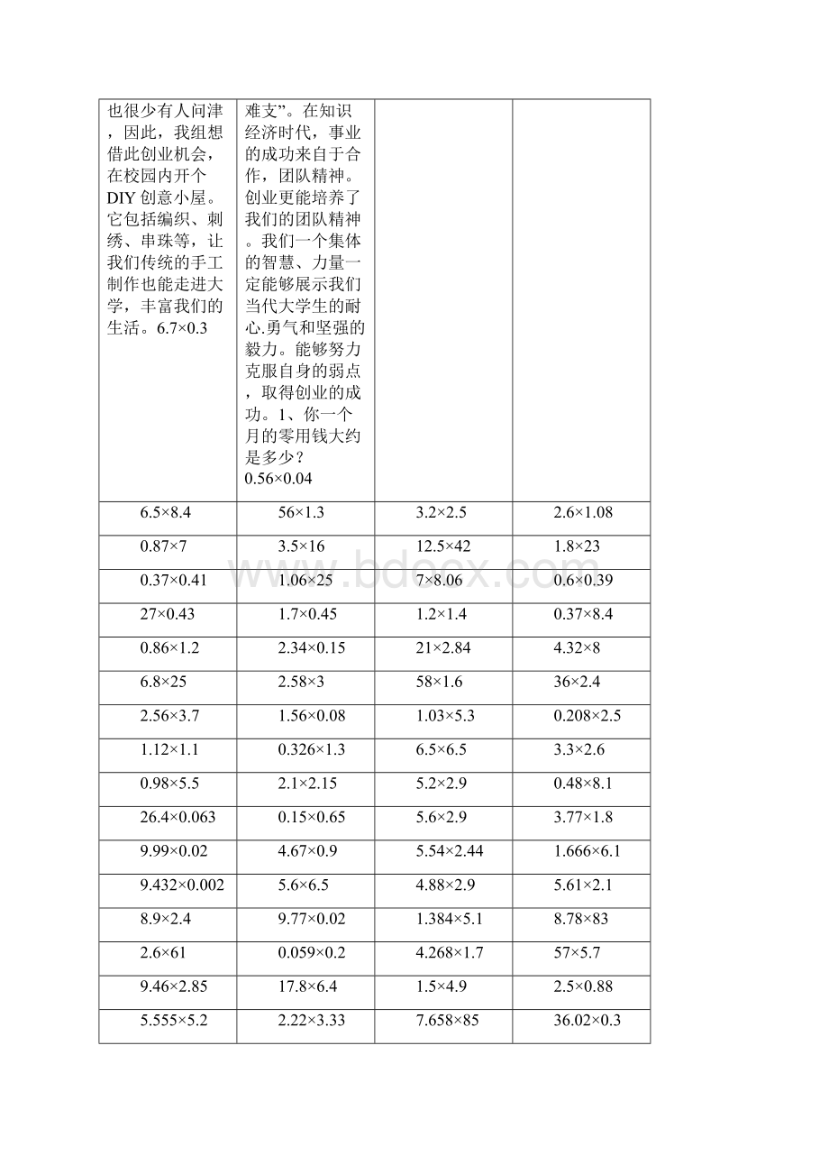 最新小学五年级小数乘法竖式计算题500题.docx_第2页