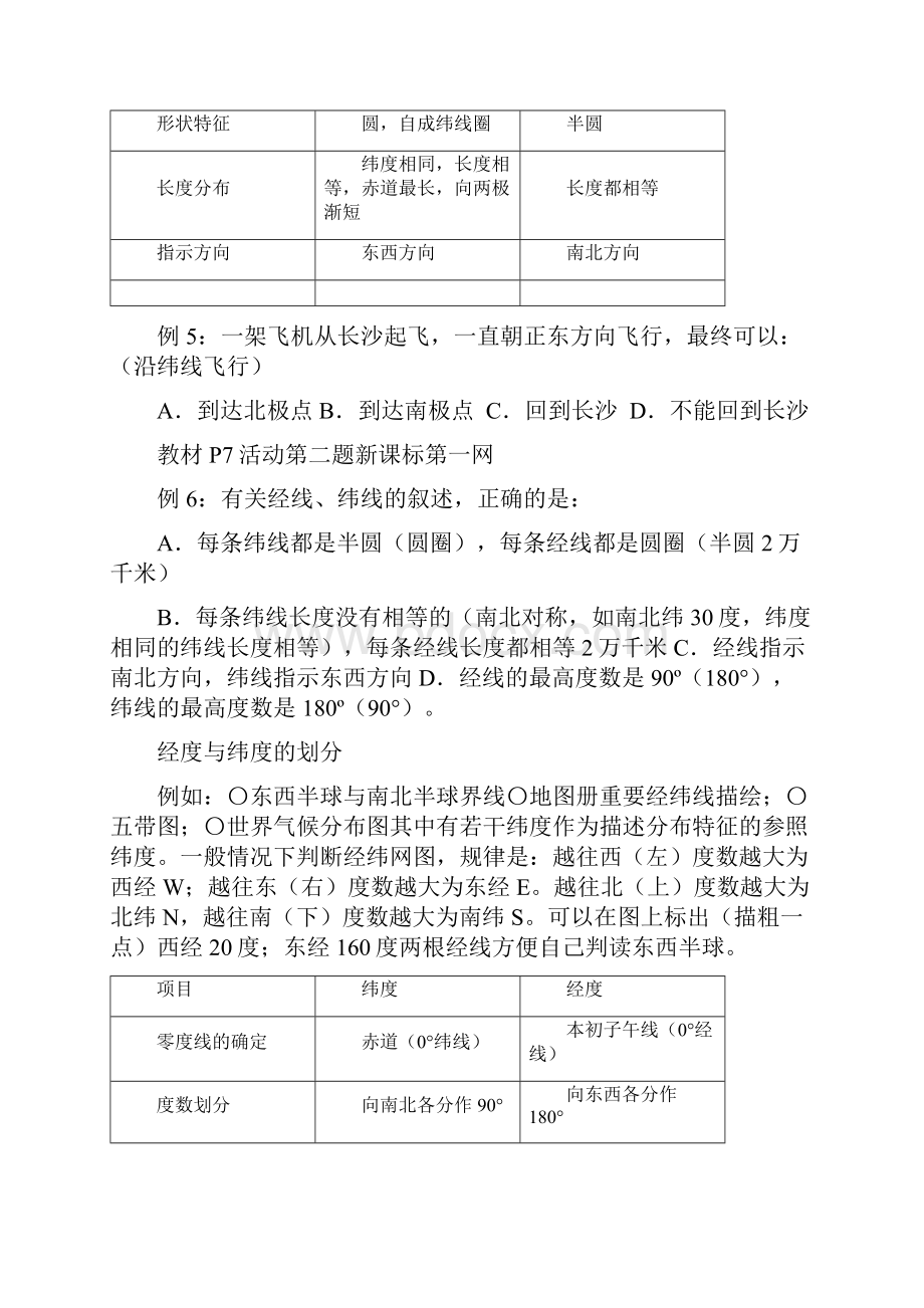 北师大版初中七年级地理上下册提纲.docx_第2页