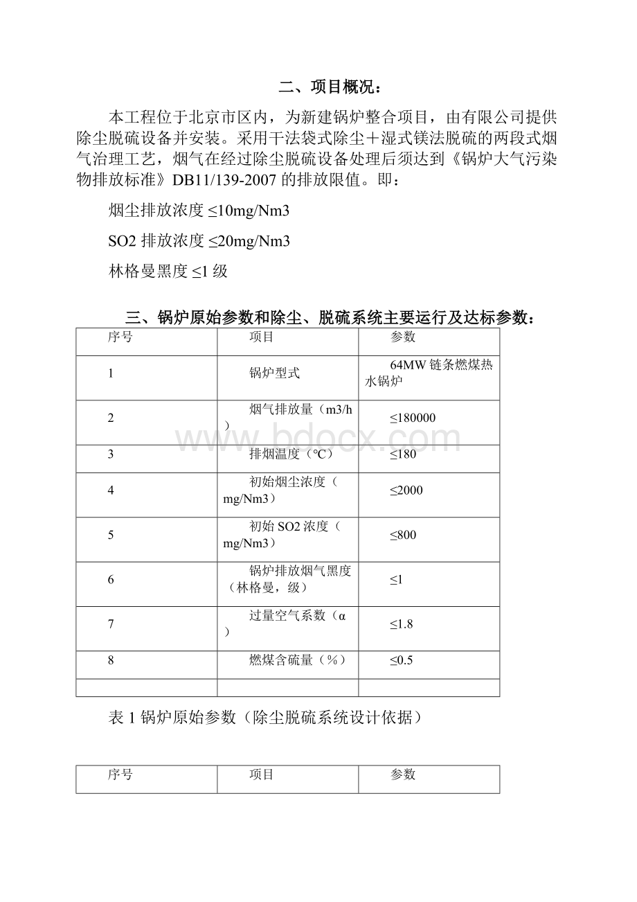 袋式除尘湿法脱硫系统操作使用说明书操作规程Word文档下载推荐.docx_第3页