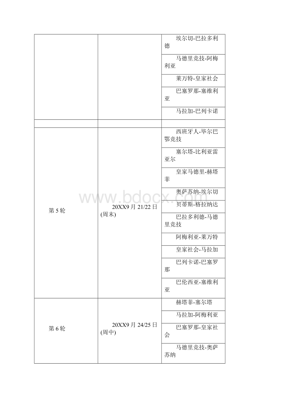 赛季欧洲五大联赛之西甲英超联赛完全赛程汇总.docx_第3页