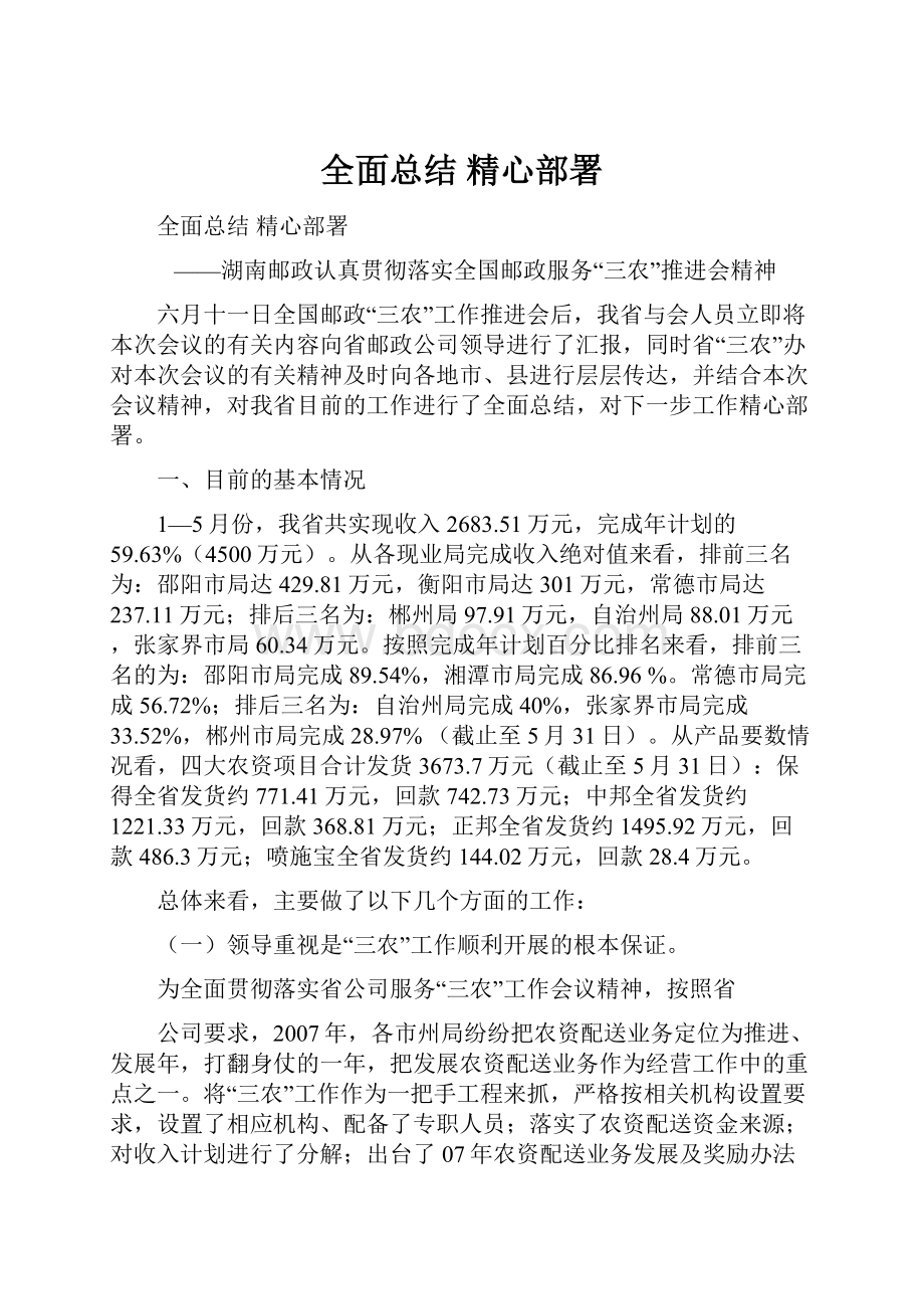 全面总结精心部署.docx_第1页