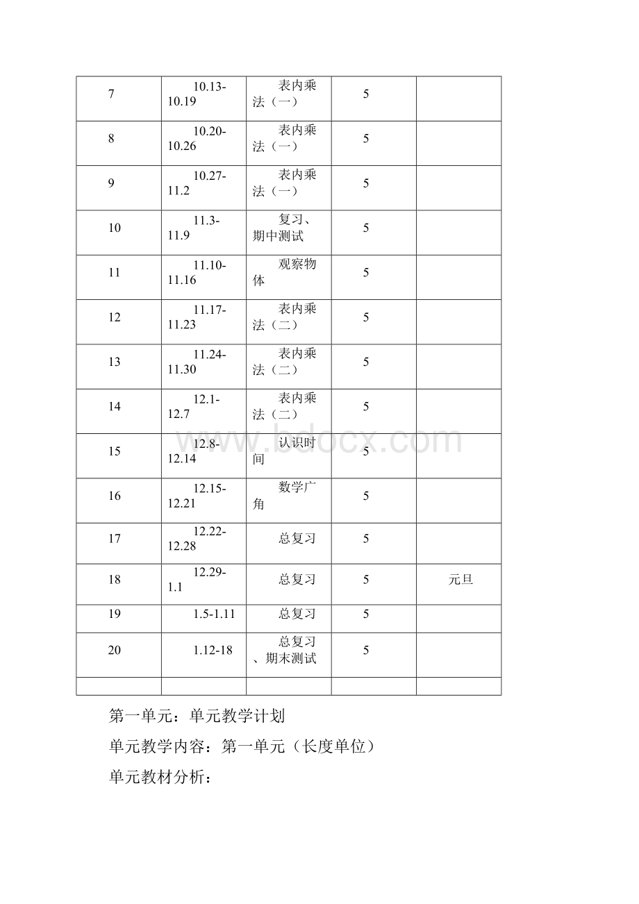 最新人教版小学二年级上册数学教学设计全套.docx_第2页