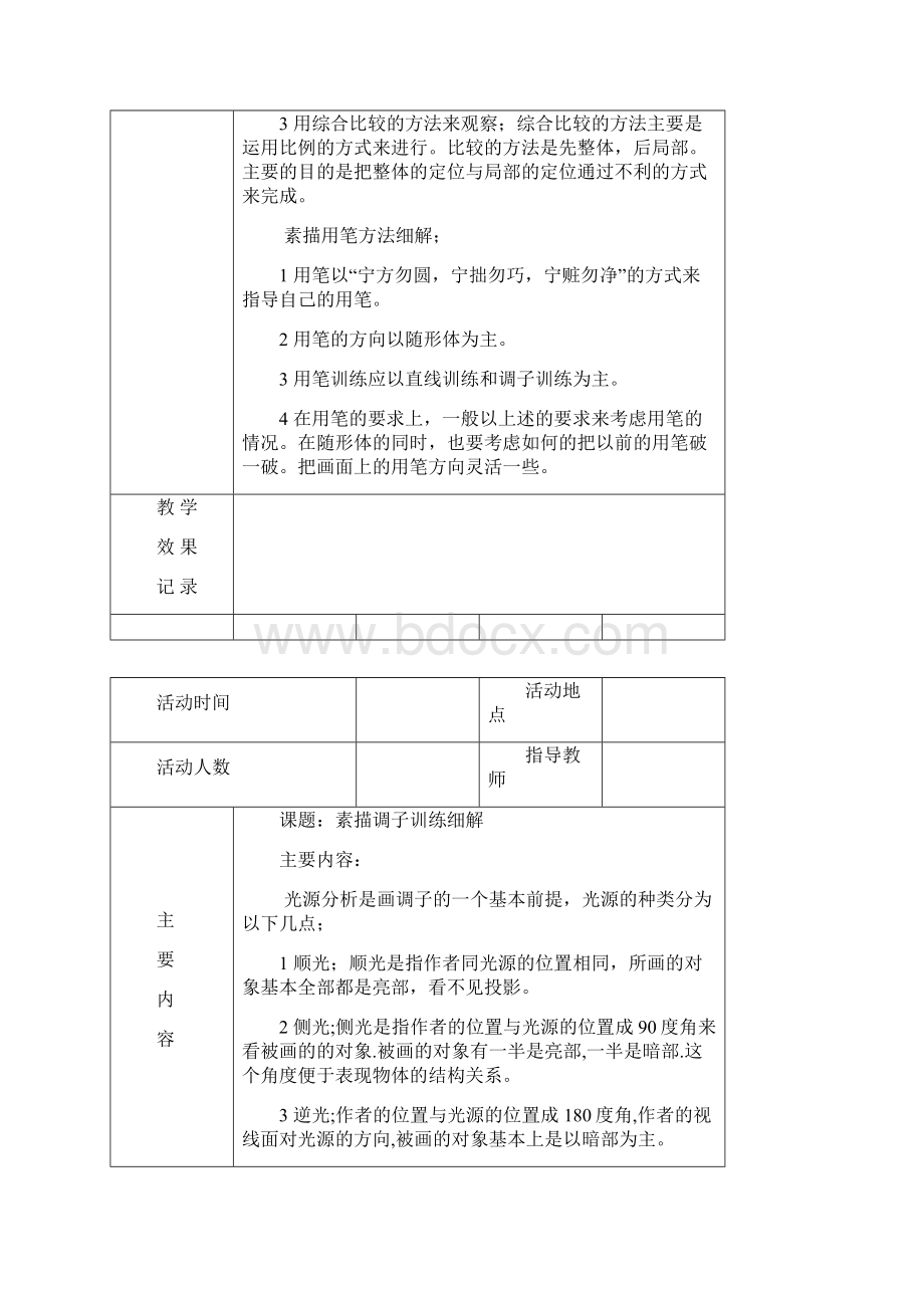 七年级美术社团活动内容及记录.docx_第2页