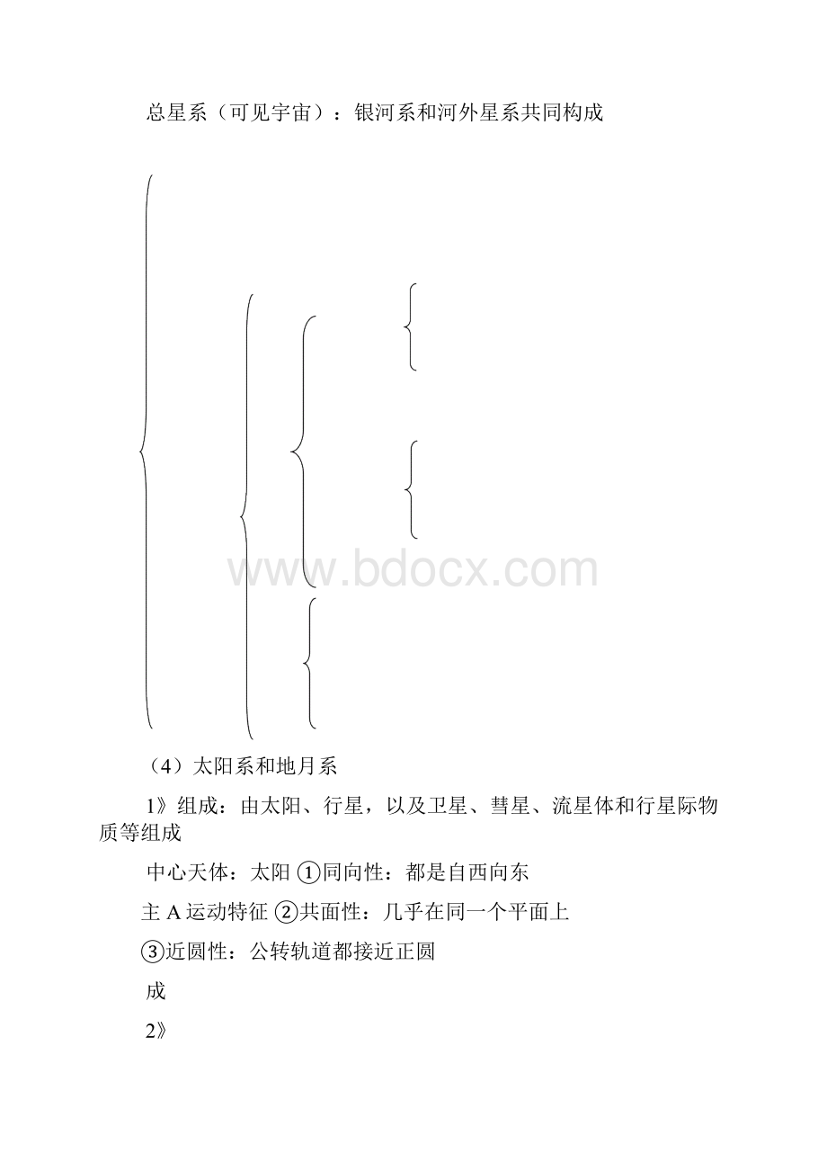 高一地理必修一第一章宇宙中的地球知识点总结详细版.docx_第3页