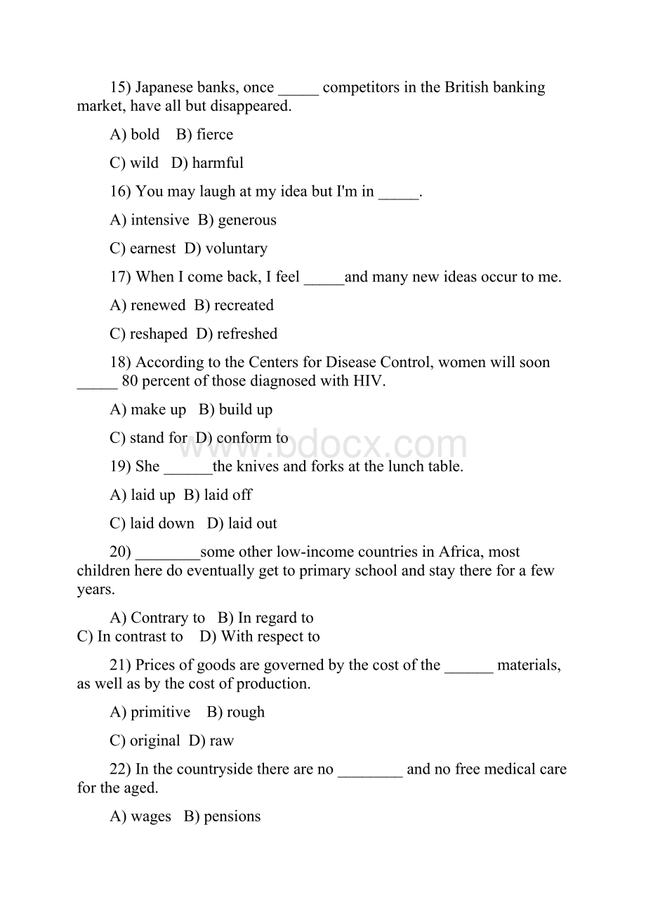 大学英语第四册unit15词汇测试及练习.docx_第3页