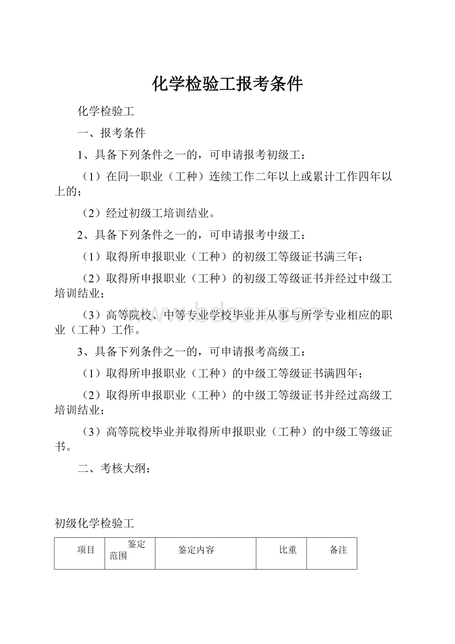 化学检验工报考条件.docx_第1页