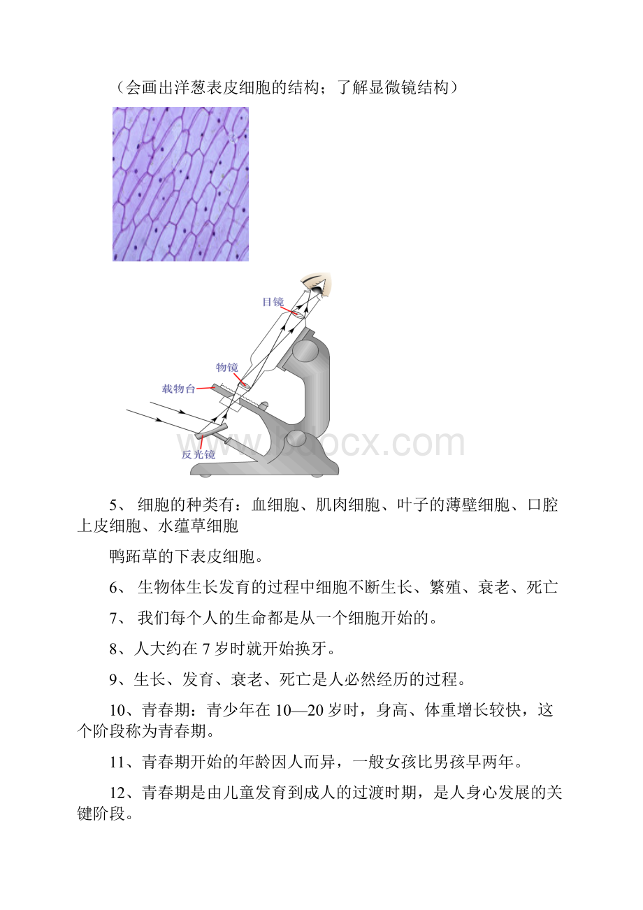 最新六年级科学下册一二三单元复习题1.docx_第3页