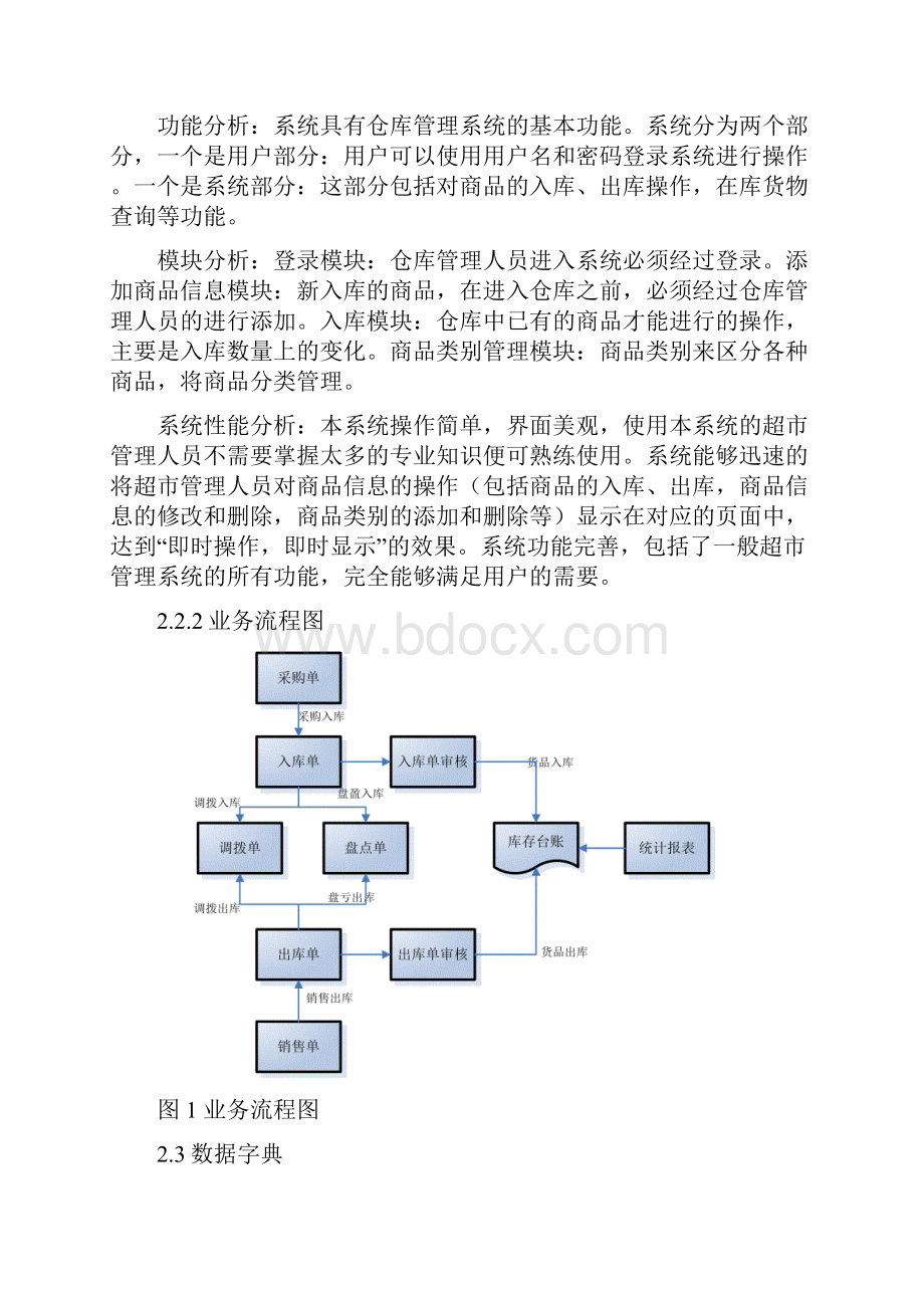 超市管理系统设计报告材料.docx_第3页