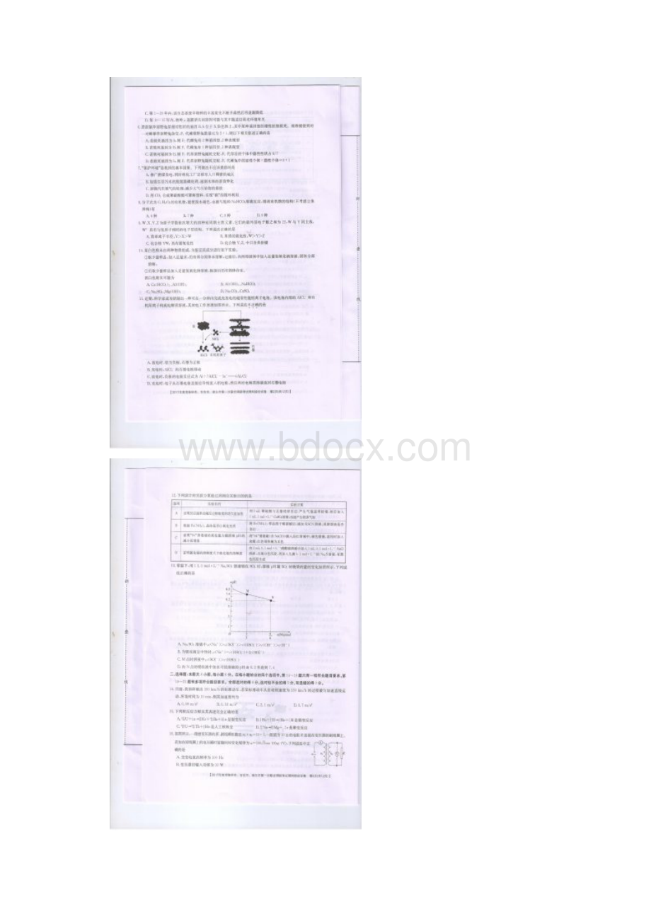 广西桂林市百色市崇左市高三理综上学期第一次联合.docx_第2页