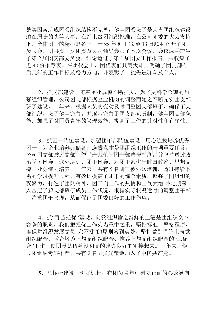 专题范文推荐团支部工作总结.docx_第2页