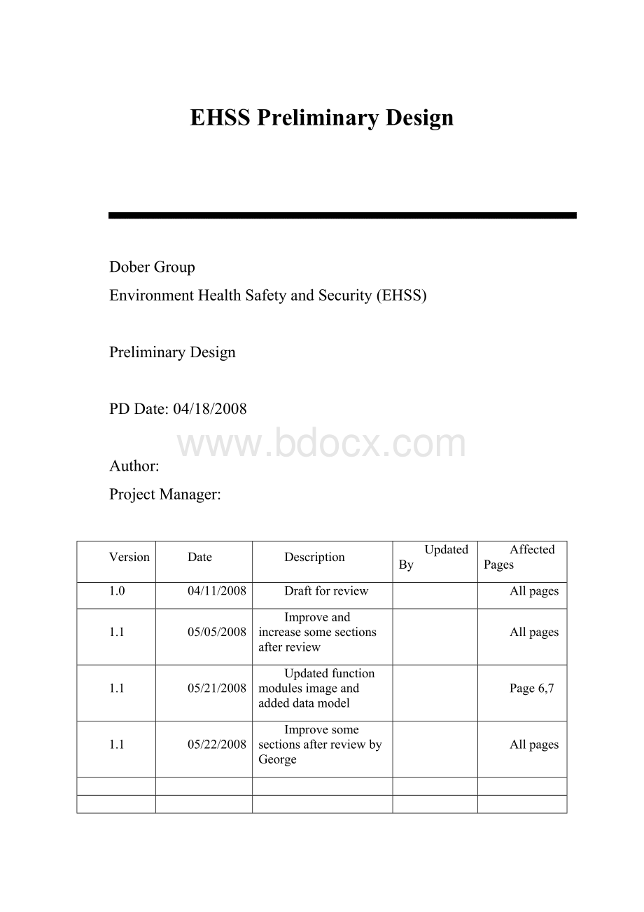 EHSS Preliminary Design.docx