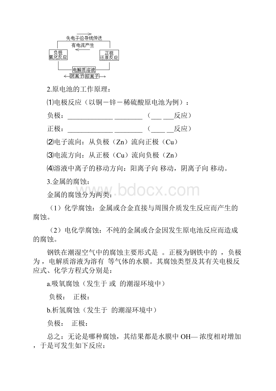 河南省商丘市第二十中学届高三第二轮复习化学教学案18专题十二电化学.docx_第2页