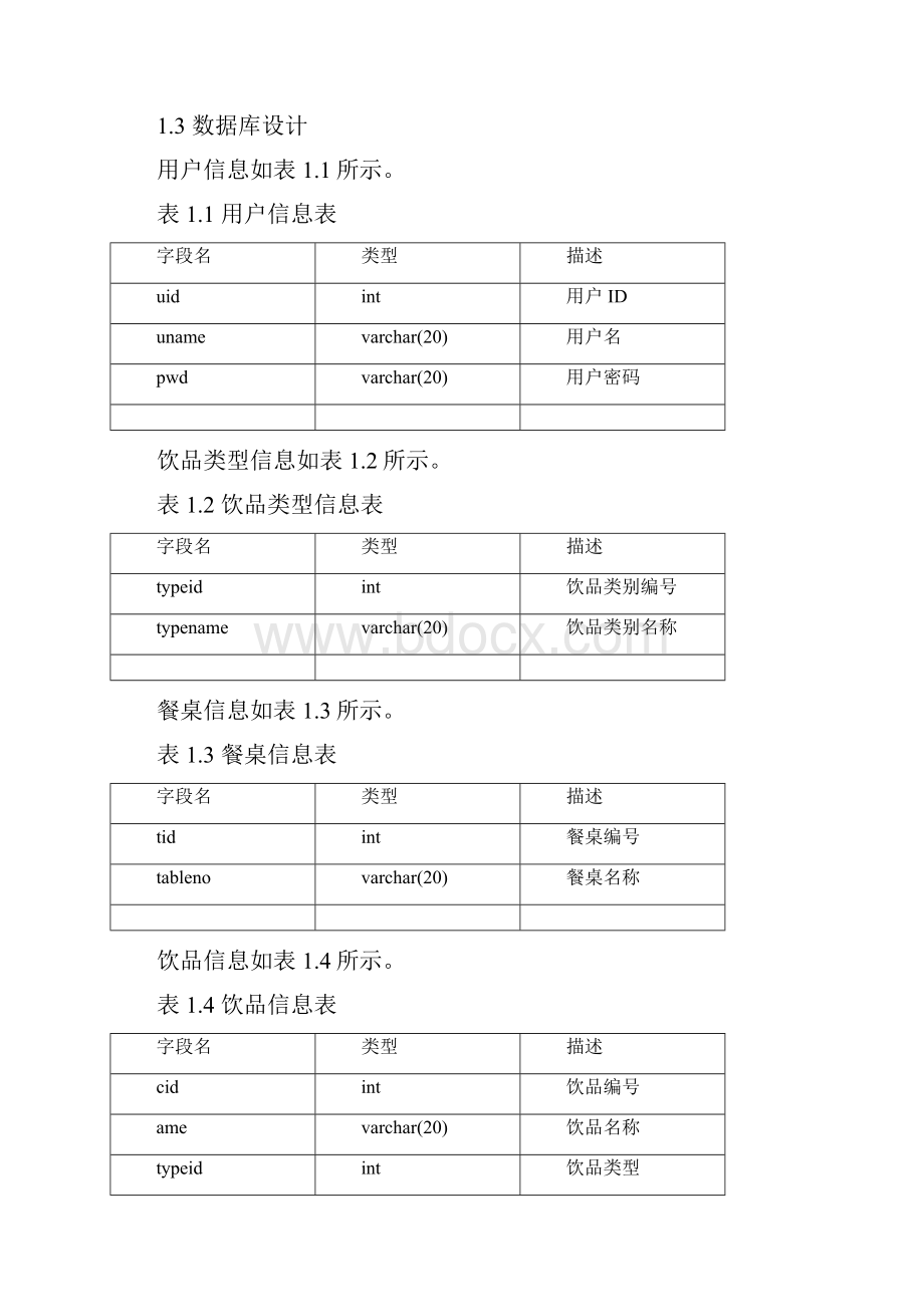 基于BS的咖啡厅管理系统.docx_第3页