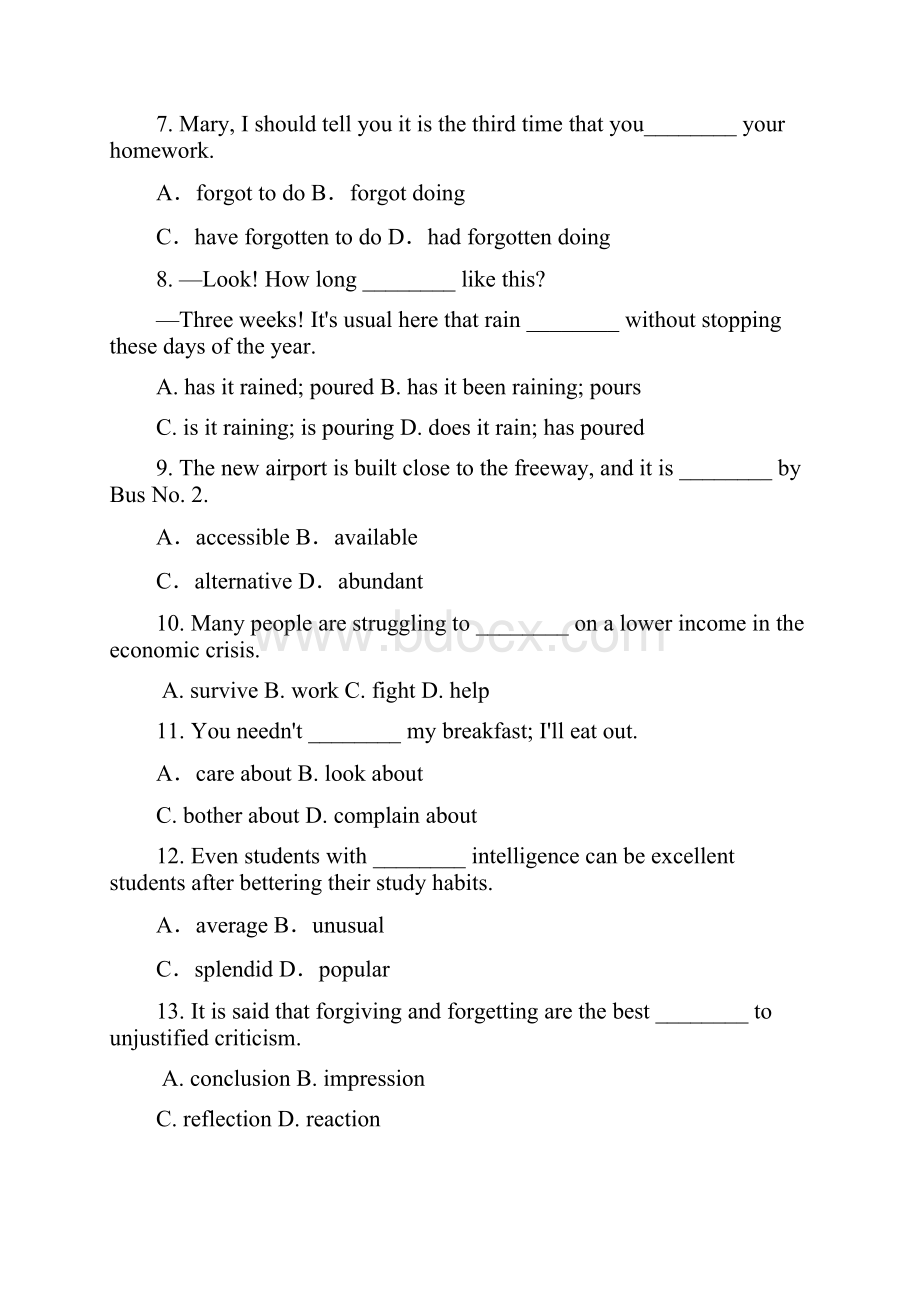 高三英语复习综合能力复习卷25.docx_第2页