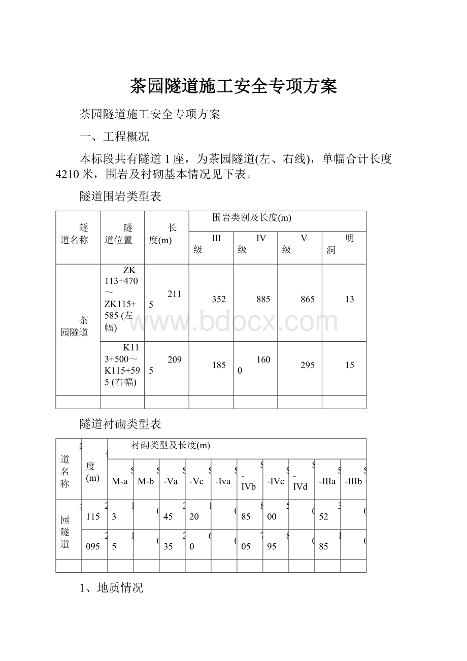 茶园隧道施工安全专项方案.docx