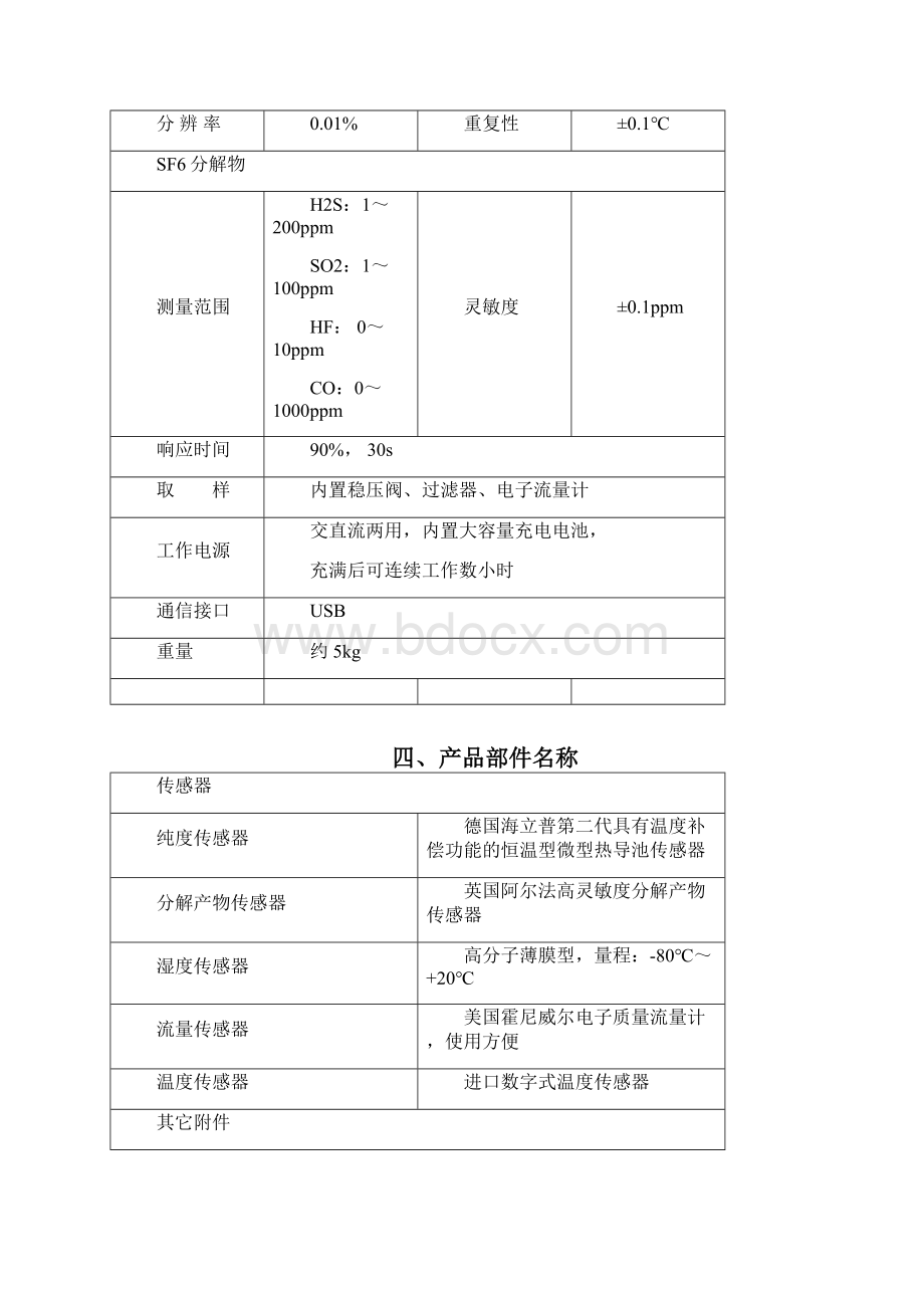 DQPZ SF6气体综合分析仪说明书.docx_第3页