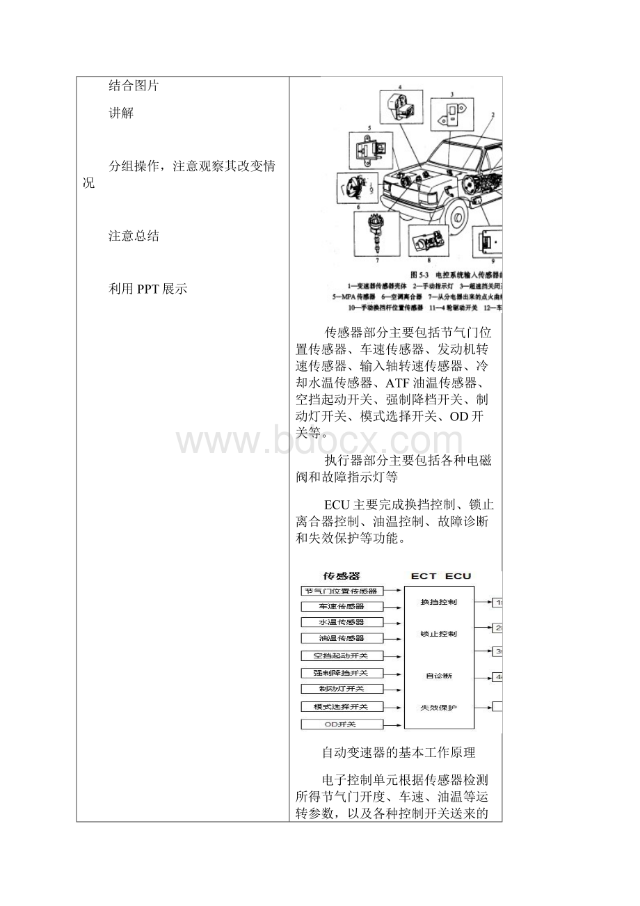 自动变速器的检查与维修教案.docx_第3页