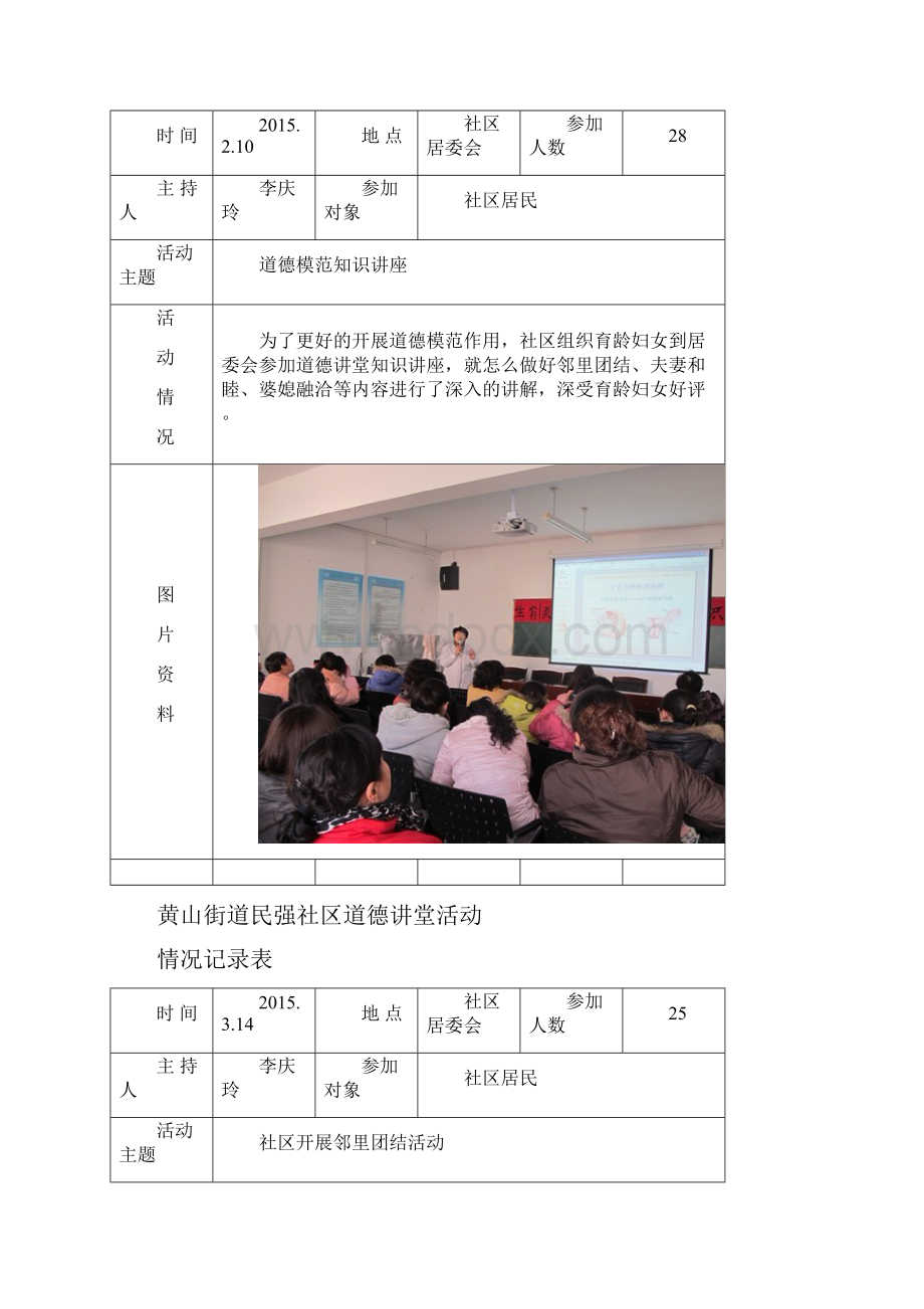 黄山街道民强社区道德讲堂活动.docx_第2页