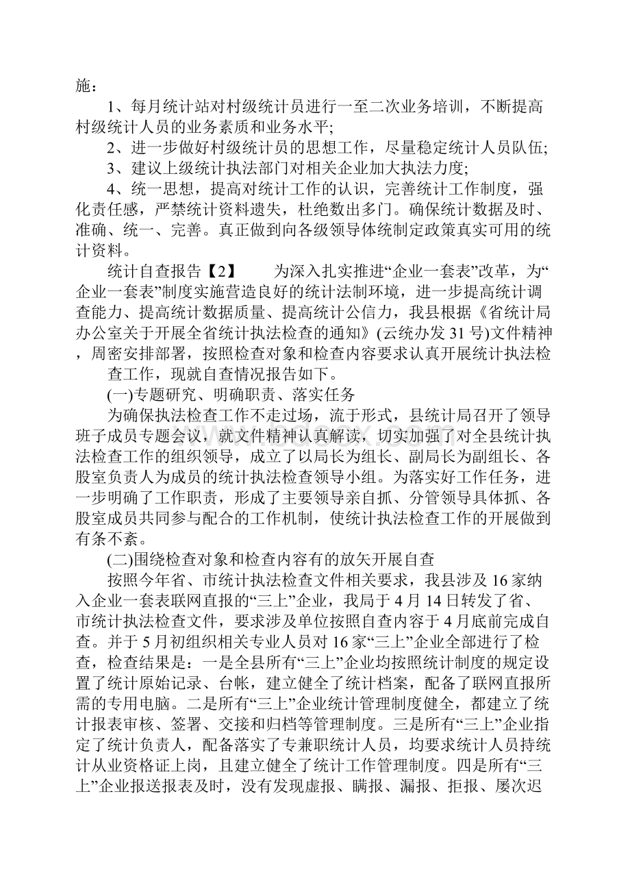 统计自查报告的.docx_第2页