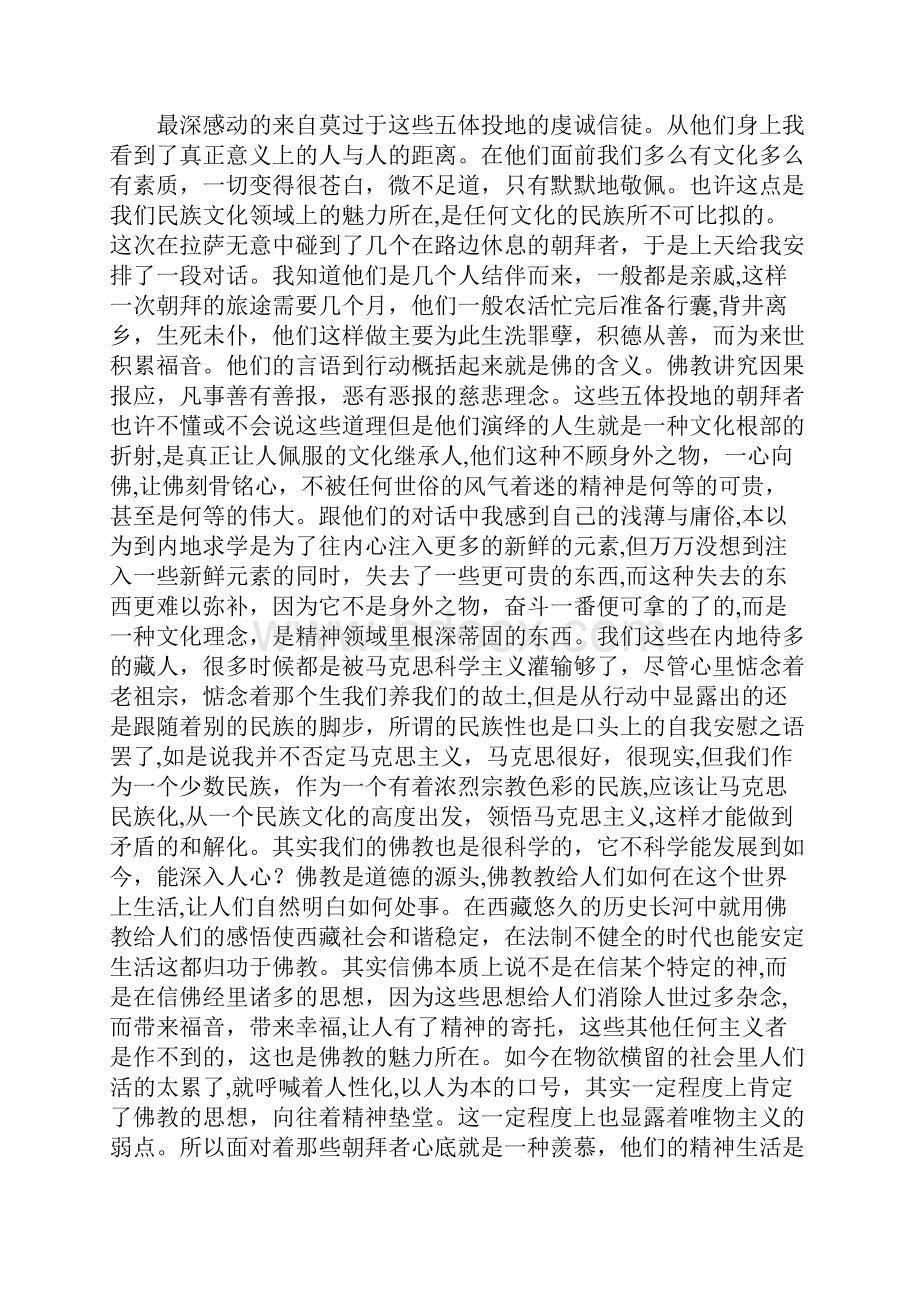 自我的藏文化观及对于藏族青年朋友的希望.docx_第2页