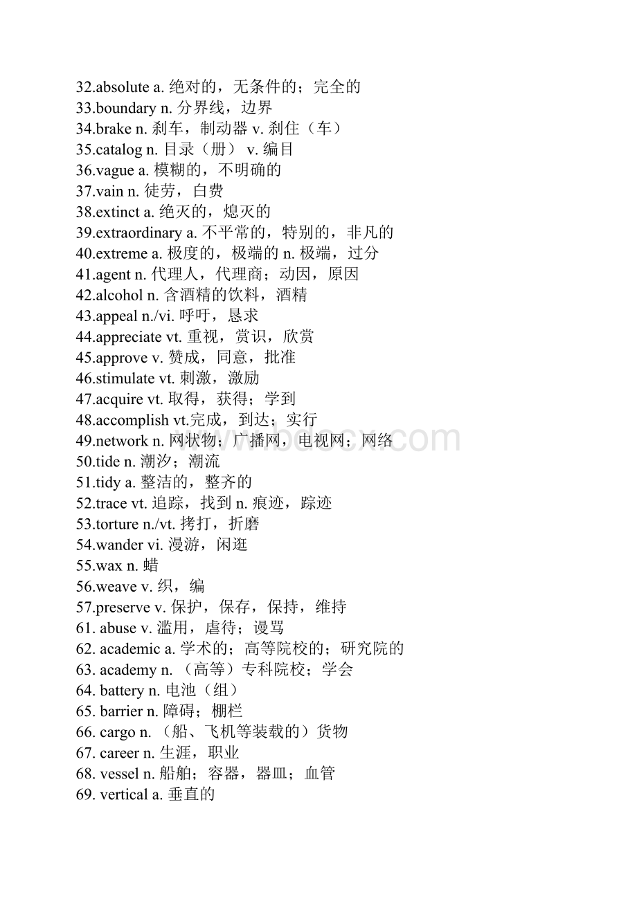 大学英语4级核心词汇精选.docx_第2页