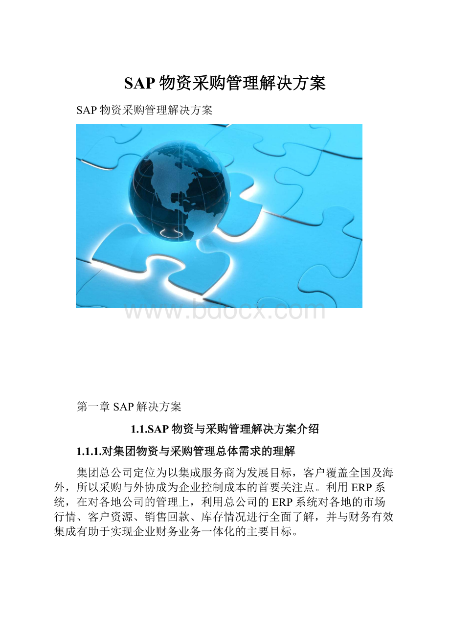 SAP物资采购管理解决方案.docx