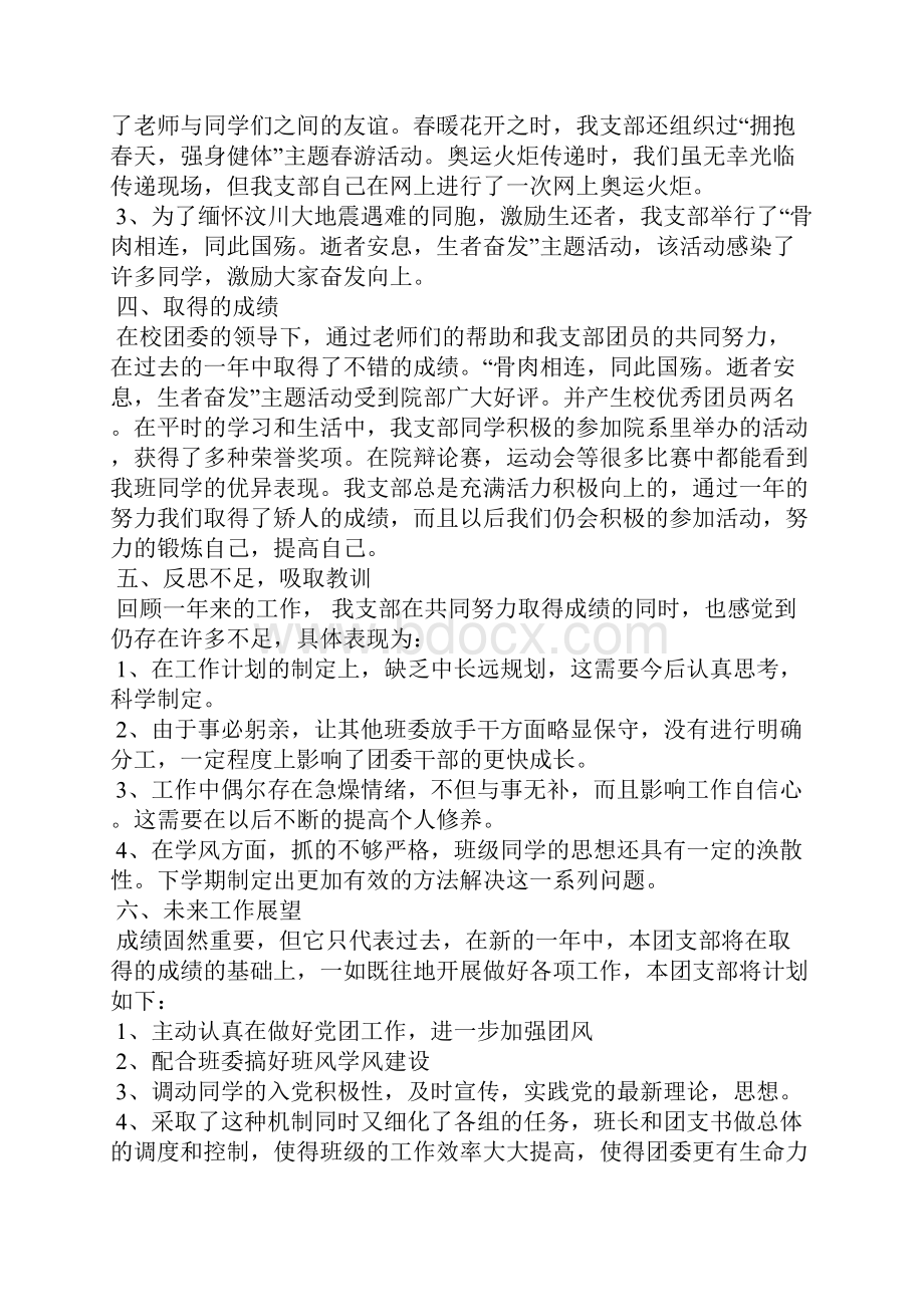 班级团支部工作总结.docx_第2页