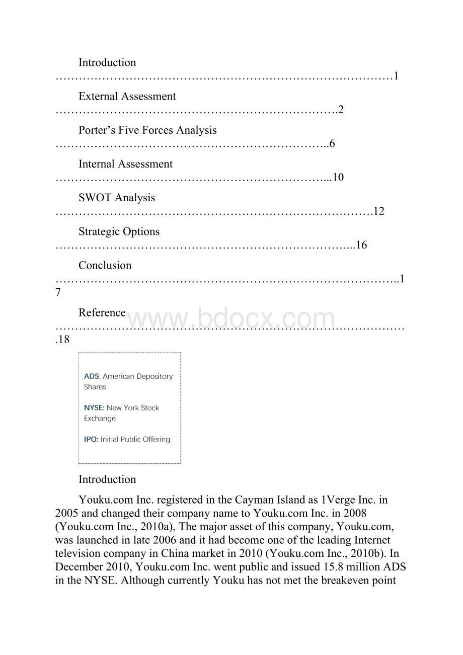 Strategic Analysis Report of Youku 优酷网战略分析.docx_第2页