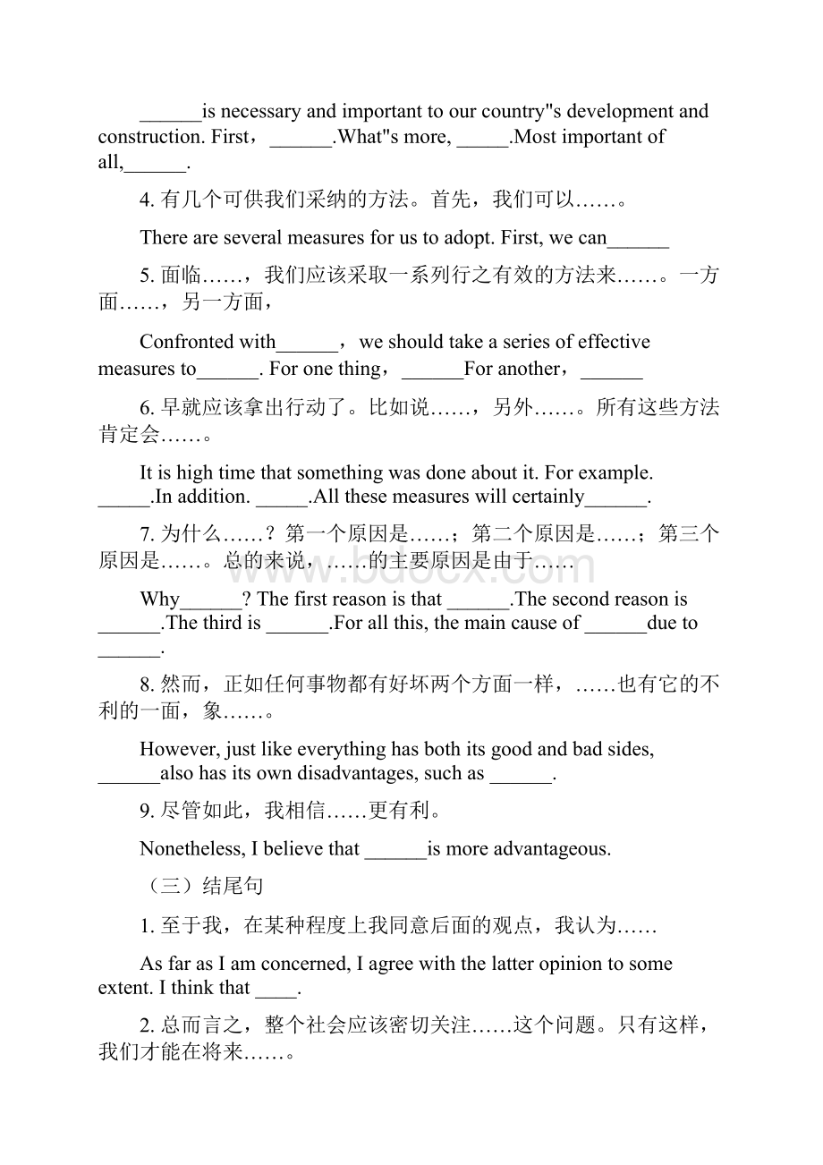 四级英语作文万能句.docx_第3页