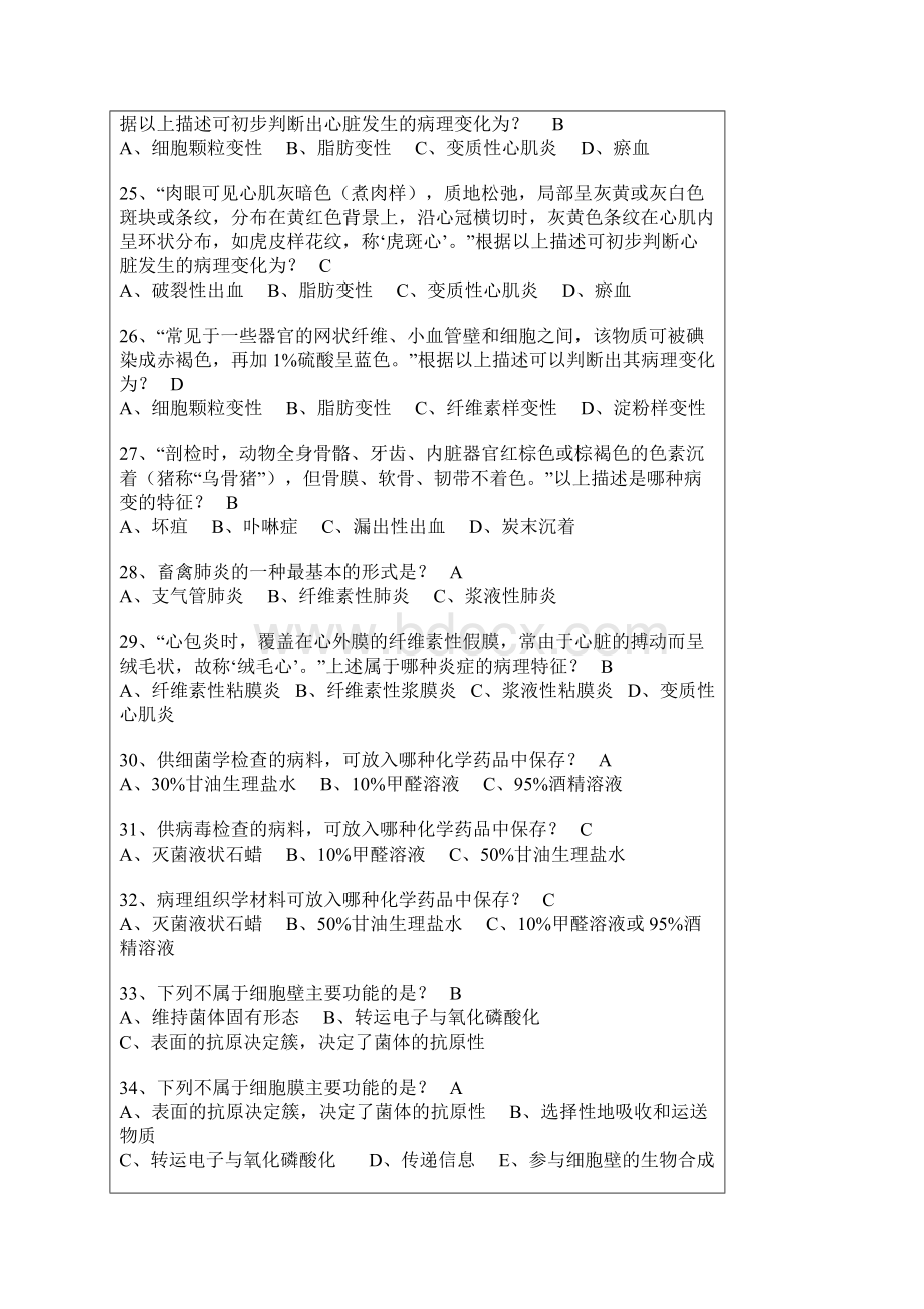 执业兽医师资格考试模拟题库A.docx_第3页