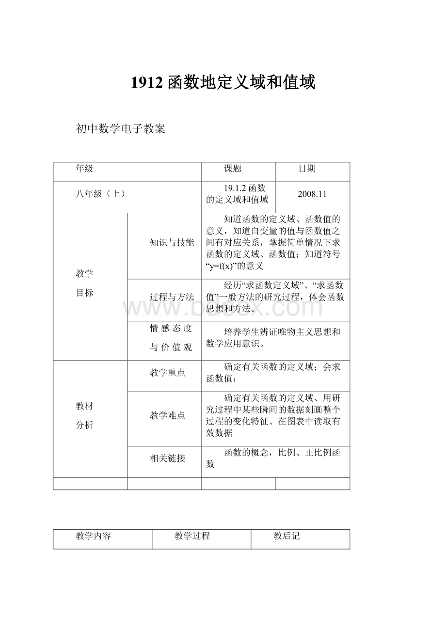 1912函数地定义域和值域.docx