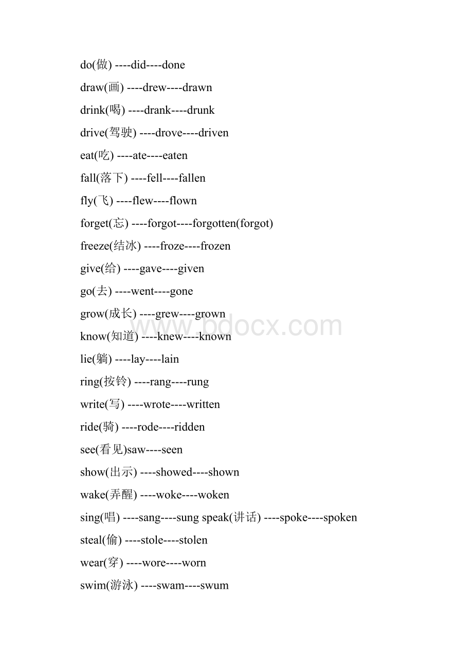 不规则动词的过去式.docx_第3页