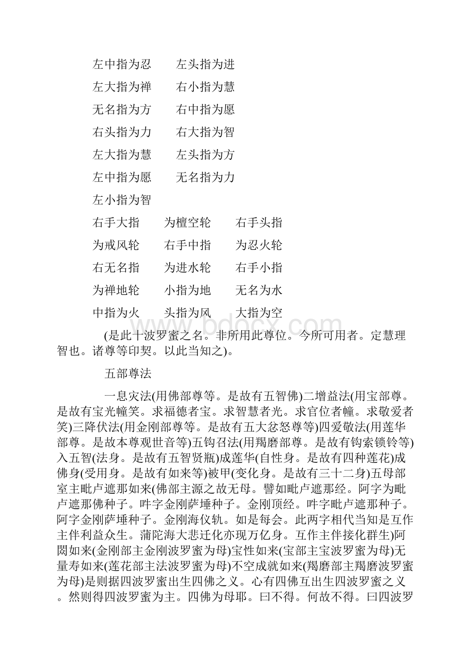 落海会五部诸尊等弘誓力方位及威仪形色执持三摩耶幖帜.docx_第2页