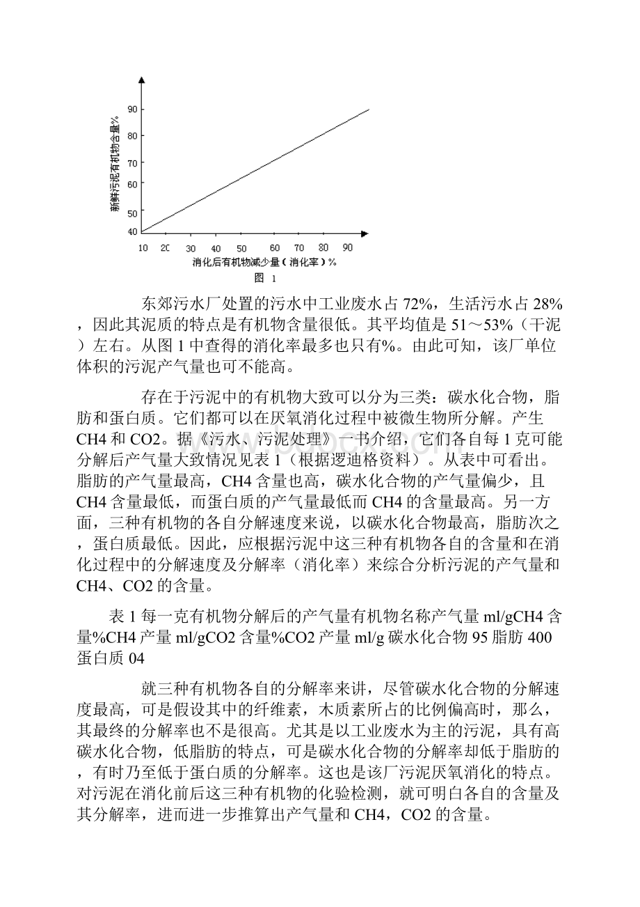 天津东郊污水处置厂污泥厌氧消化理论产沼气量研究.docx_第2页