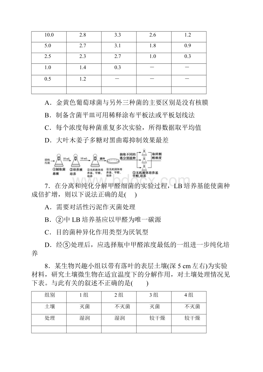 吉林省长春市田家炳实验中学学年高二生物下学期月考试题含答案.docx_第3页