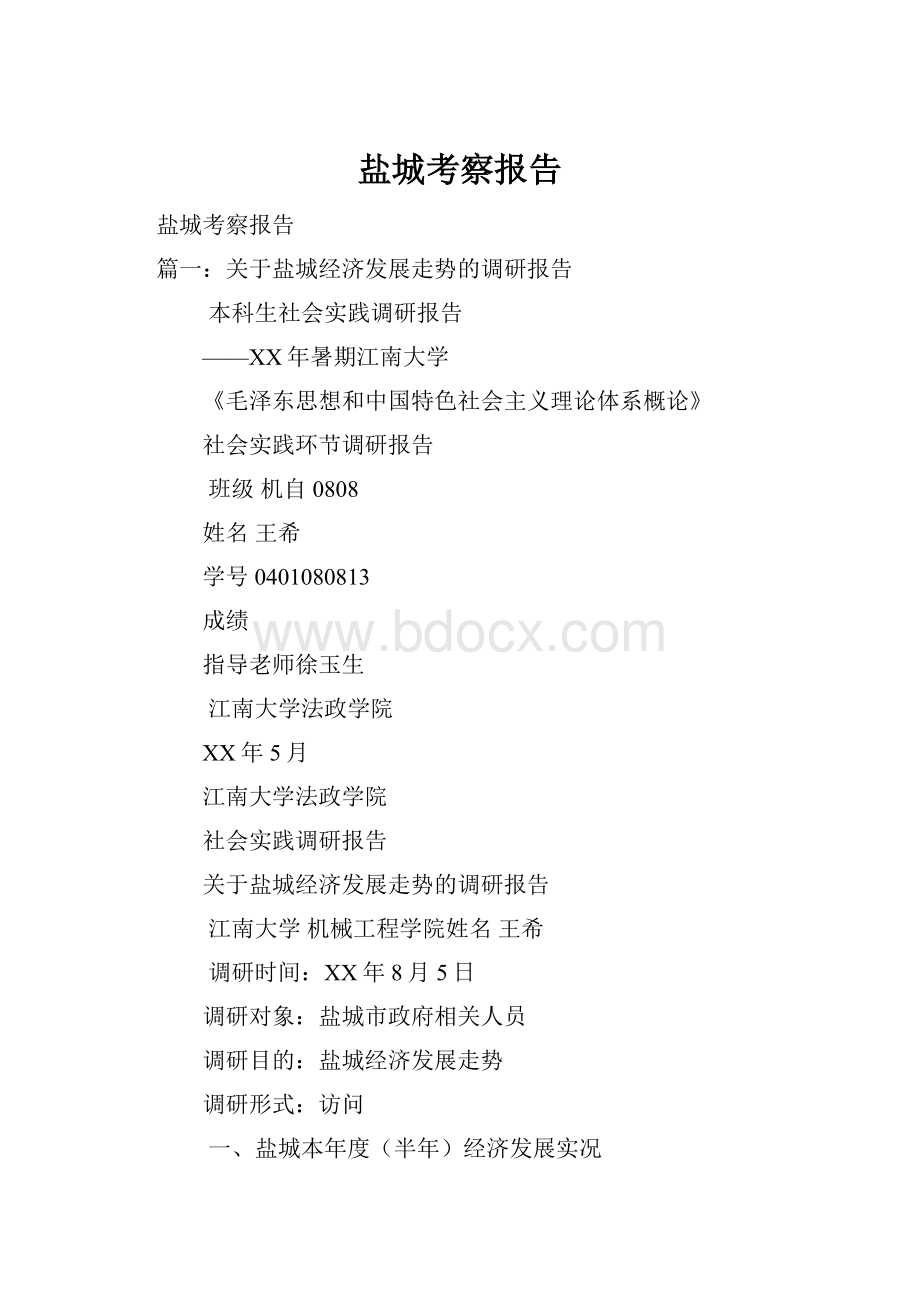 盐城考察报告.docx