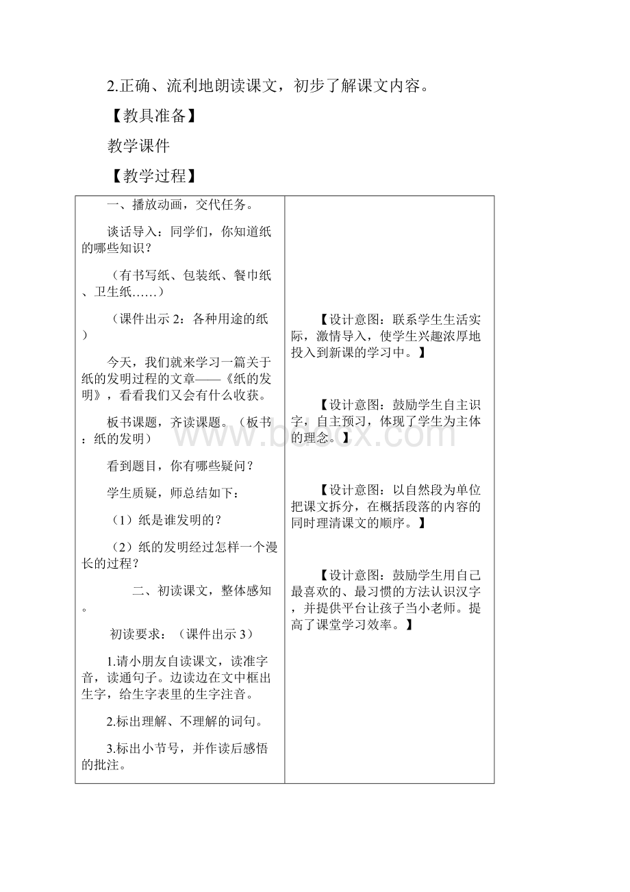 人教部编版三年级语文下册第10课《纸的发明》精品教案.docx_第2页