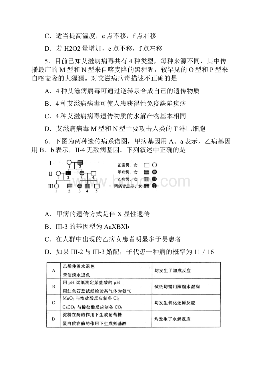 山东省济南市高三一模考试理科综合物理化学生物试题含答案.docx_第3页