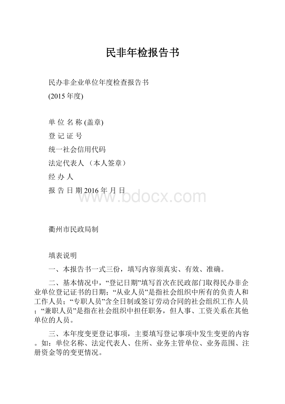 民非年检报告书.docx