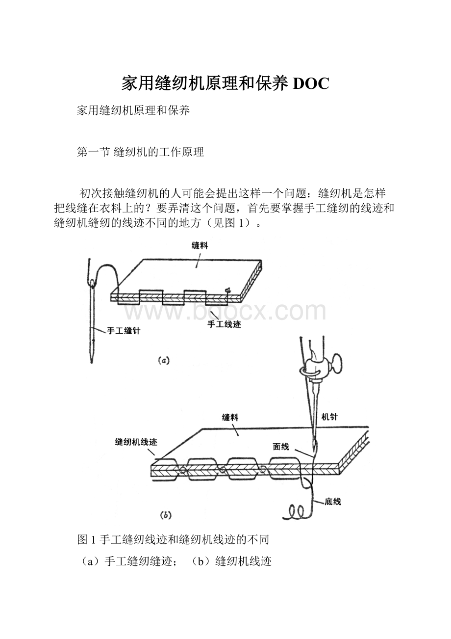 家用缝纫机原理和保养DOC.docx_第1页