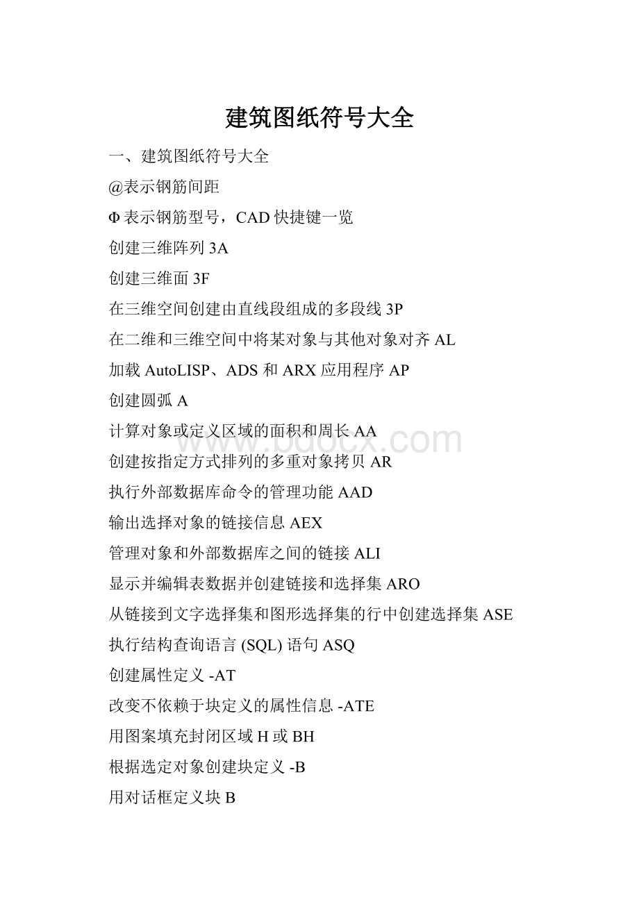 建筑图纸符号大全.docx