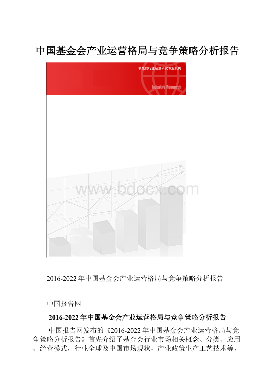 中国基金会产业运营格局与竞争策略分析报告.docx