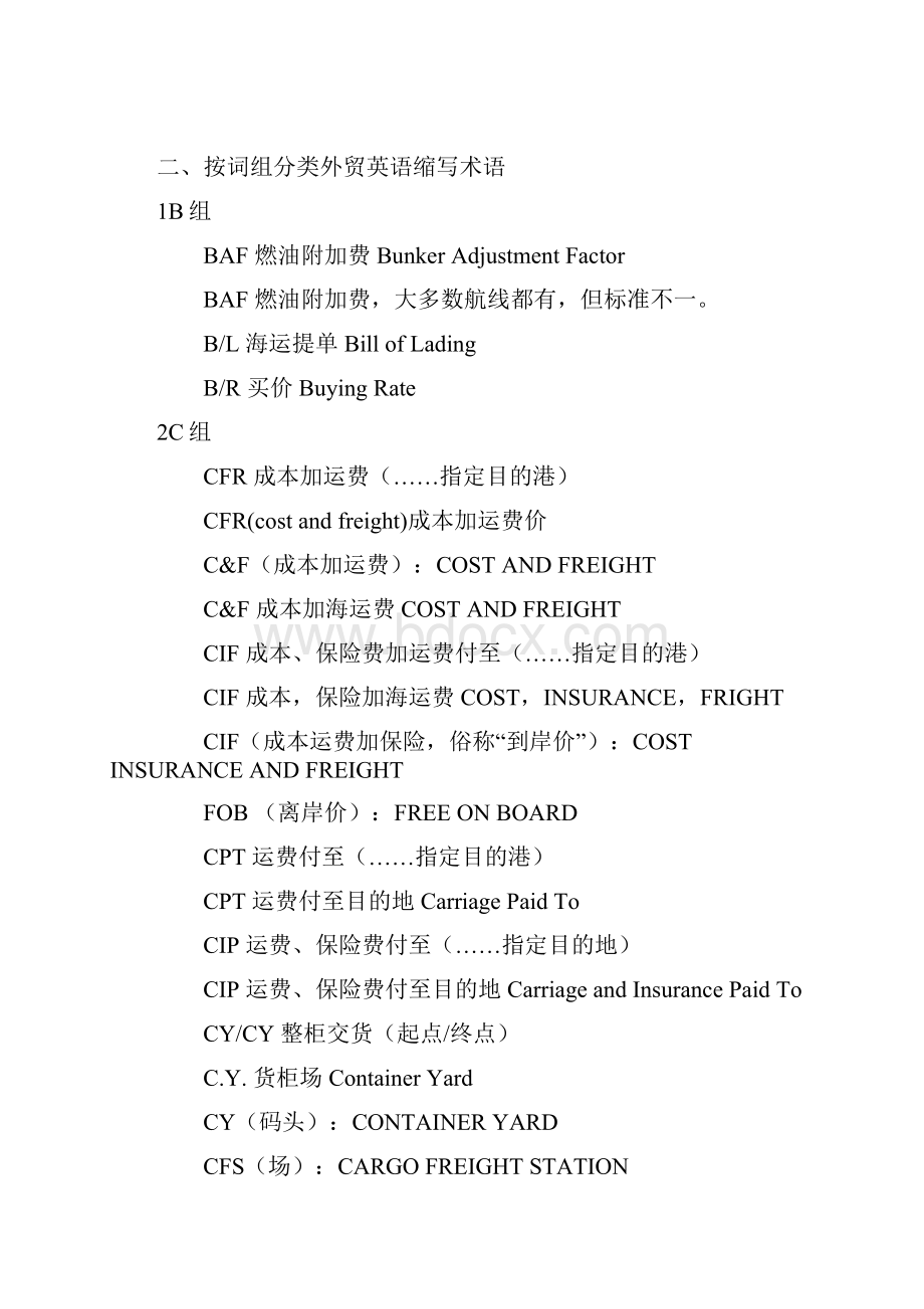 船务操作报关外贸常用英语总结材料.docx_第2页