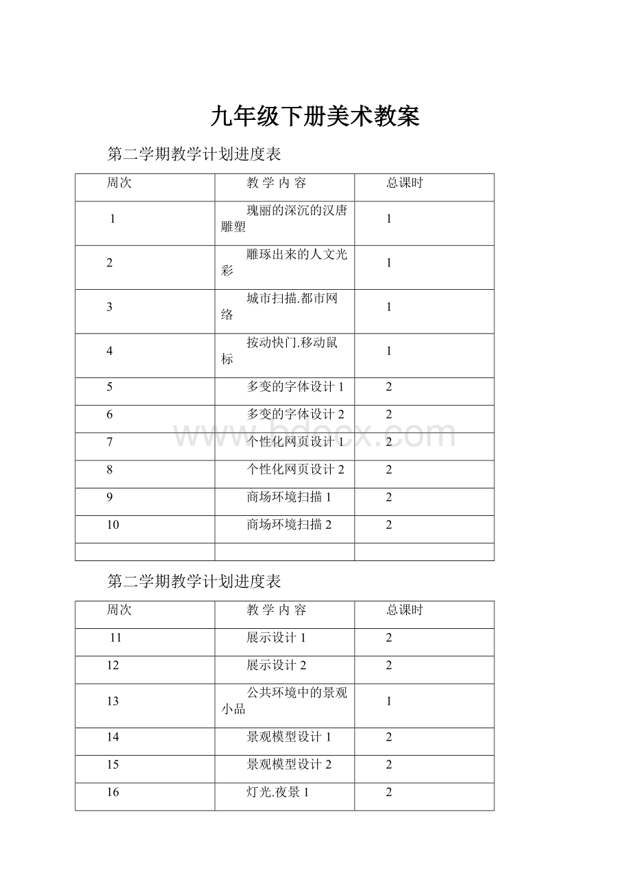 九年级下册美术教案.docx_第1页