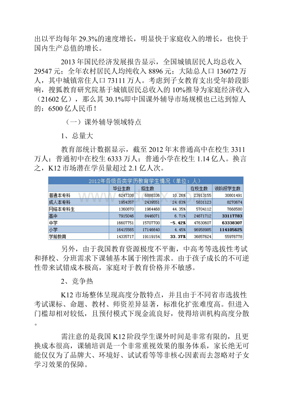 中国K12课外辅导行业现状及走向.docx_第2页