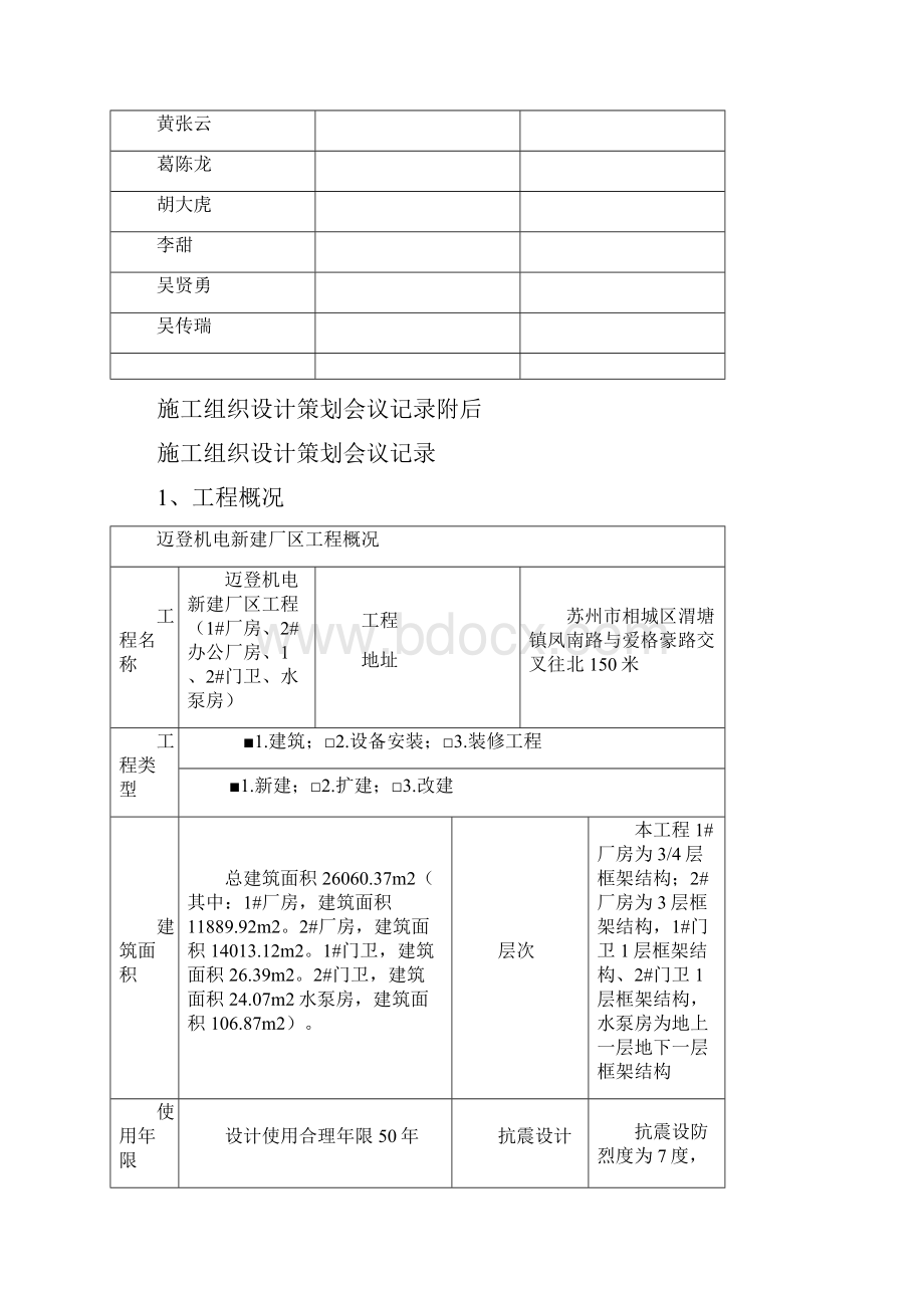 工程施工组织设计方案策划记录文本.docx_第2页