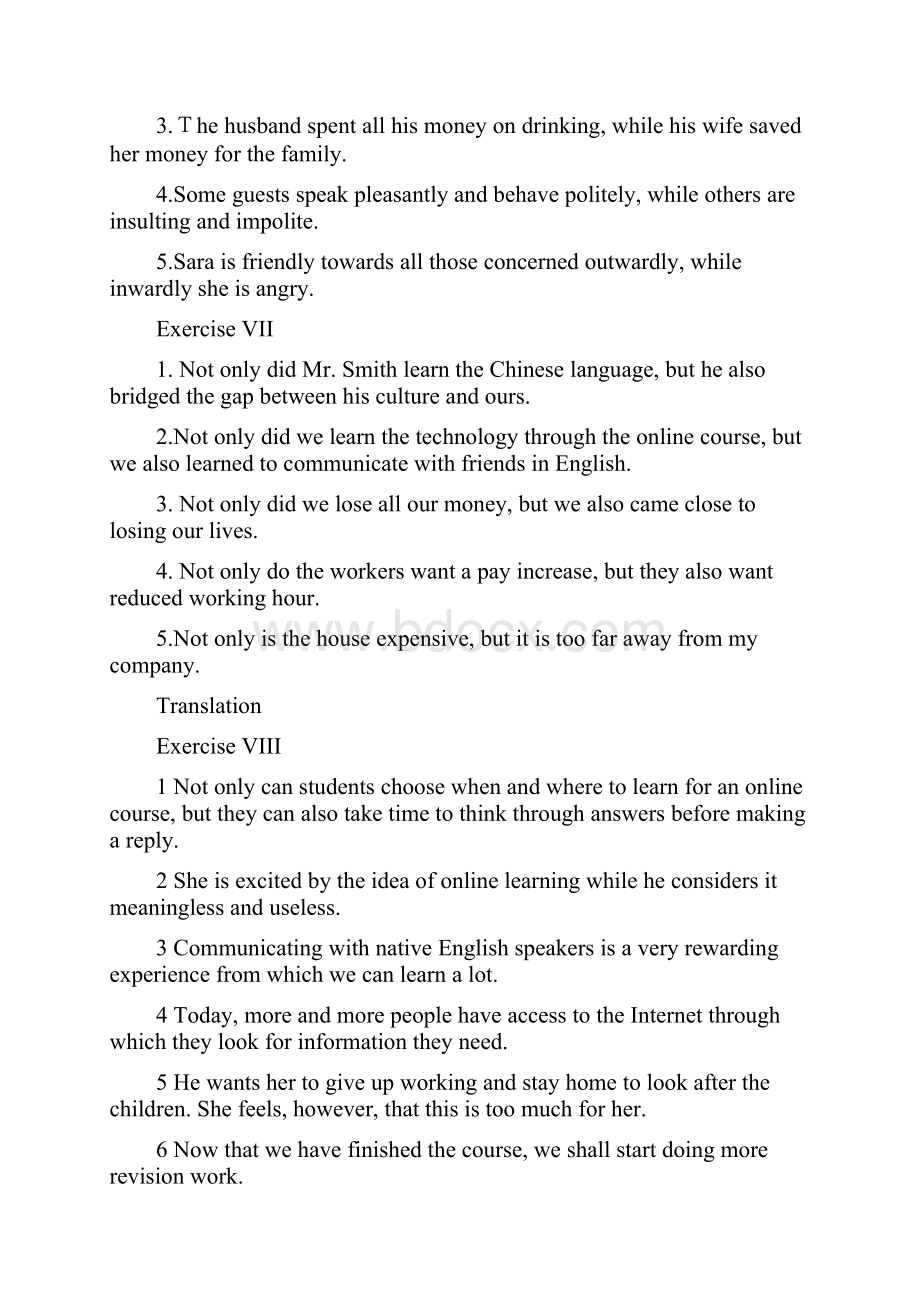 大学英语第二版读写教程第一册课后练习答案.docx_第3页
